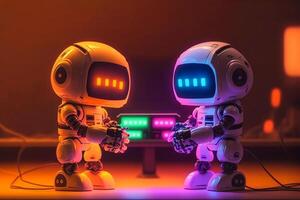 neural network trains robots for new tasks illustration photo