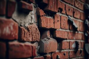 old red brick wall background photo