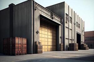 storage room with boxes illustration photo