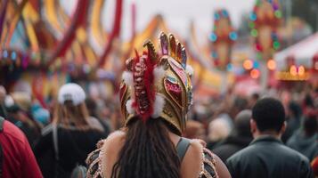 people on carnival celebration photo