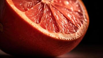 juicy red grapefruit fruit closeup photo