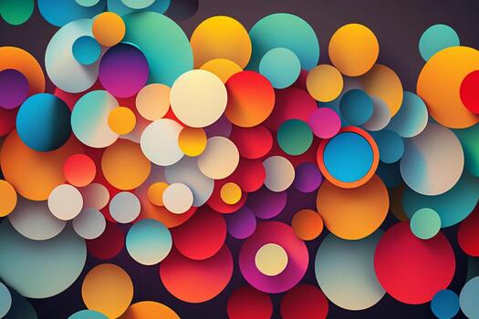 abstract background with colorful balloons photo