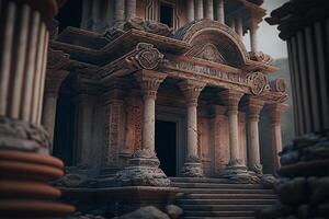 ancient temple ruins photo