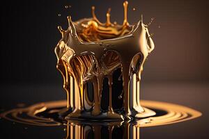liquid hot gold alloy photo