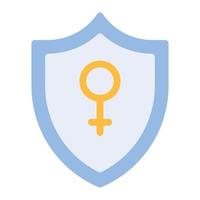 shield icon flat vector