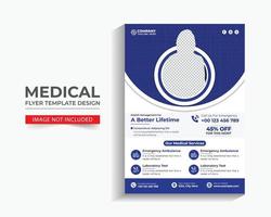 Medical healthcare flyer templates vector