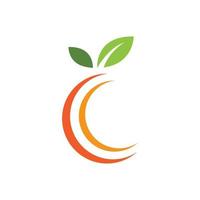 Orange logo design vector