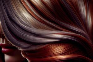 silk shiny female hair, hair careillustration photo