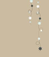 cute and delicate stars on a dark background vector