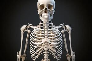 white human anatomical skeleton photo