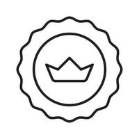 Premium Badge Icon, Medal Icon Vector, Winner Badge, Best Quality, Number One, Monarchy, Sports and Competition Badge, VIP Symbol Retro and Vintage Banner Design vector