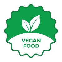 vegan food icon, vegan meal emblem icon vector for cbd label design, box design, social media post, supplement design elements