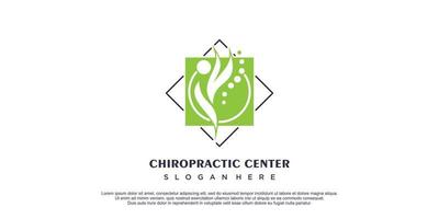 Physio logo with creative and unique element style design premium vector