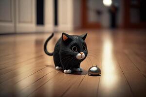 robotic pet cat and mouse photo
