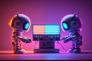 neural network trains robots for new tasks illustration photo