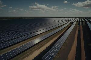 solar farms in remote areas. photo