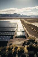 solar farms in remote areas. photo