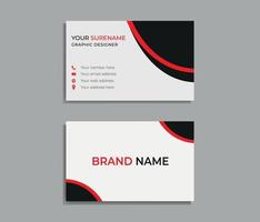 business card, business card template, vector abstract Double-sided creative Professional modern simple unique blue red and black business card minimal template.