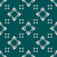 Seamless paisley pattern on green background. vector