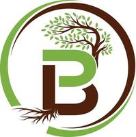 LB plant logo design vector