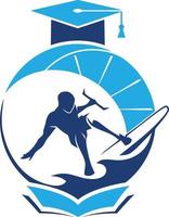 surfing logo design vector