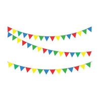 party flag icon vector