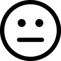 meh cara emoticon vector icono aislado en blanco antecedentes