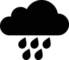 Hard Rain icon in trendy style isolated on white background . Rain cloud sign vector