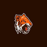 Vector Illustration of Tiger Mascot Logo