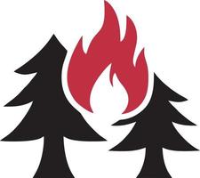 Fire hot icon symbol image vector. Illustration of the danger fire burn image design. EPS 10 vector