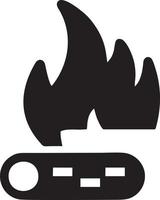 Fire hot icon symbol image vector. Illustration of the danger fire burn image design. EPS 10 vector