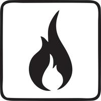 Fire hot icon symbol image vector. Illustration of the danger fire burn image design. EPS 10 vector