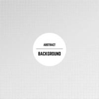 Abstract monochrome background with dots, halftone effect and circle in center. Vector illustration.