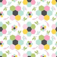 Abstract floral seamless pattern background. vector