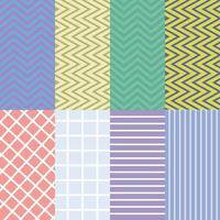 Set seamless pattern textil and banner vector