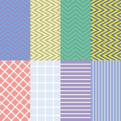 Set seamless pattern textil and banner