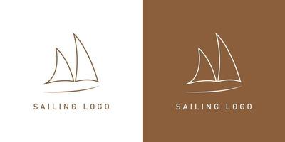 Sailing Logo Design Template, with Multiple Background.can be Used for Your Business and Company vector