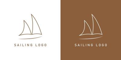 Sailing Logo Design Template, with Multiple Background.can be Used for Your Business and Company vector