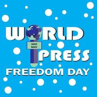 World Press Freedom Day Vector Illustration