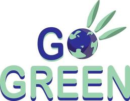 Go Green 2D Animation Vector Illustration