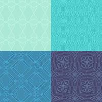 geometric vector seamless pattern collection set of blue color backgrounds with trendy minimal banners cute abstract geometric texture.