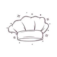 hand drawn chef hat vector illustration