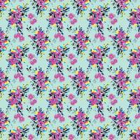 Beautiful watercolor flower patterns on white background. pattern design and print design vector