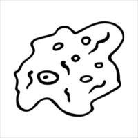 Virus. Bacterium. doodle icon vector