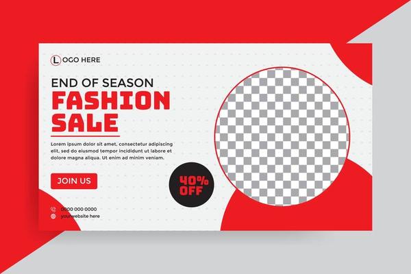 web banner post social media banner template design.