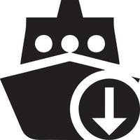 Boat icon symbol design vector image. Illustration of the ship boat transportation design image. EPS 10.