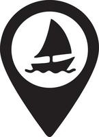 Boat icon symbol design vector image. Illustration of the ship boat transportation design image. EPS 10.