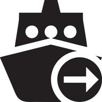 Boat icon symbol design vector image. Illustration of the ship boat transportation design image. EPS 10.