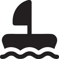 Boat icon symbol design vector image. Illustration of the ship boat transportation design image. EPS 10.