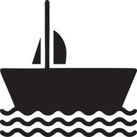 Boat icon symbol design vector image. Illustration of the ship boat transportation design image. EPS 10.